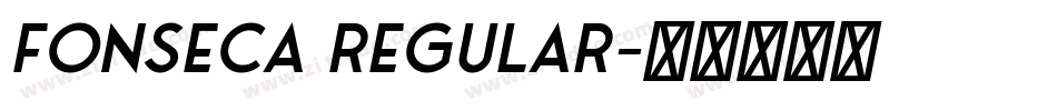 FONSECA REGULAR字体转换